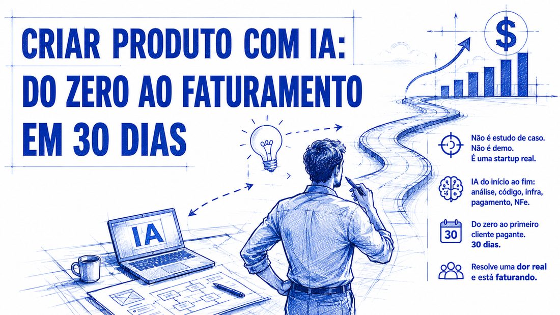 Como criar produto com IA: do zero ao faturamento em 30 dias
