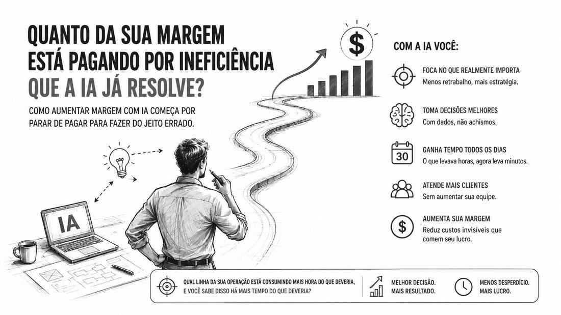 Quanto da sua margem está pagando por ineficiência que a IA já resolve?
